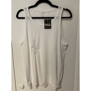 NWT DSG Men's Tank Top Pure White Size Small Running Training Gymwear Activewear